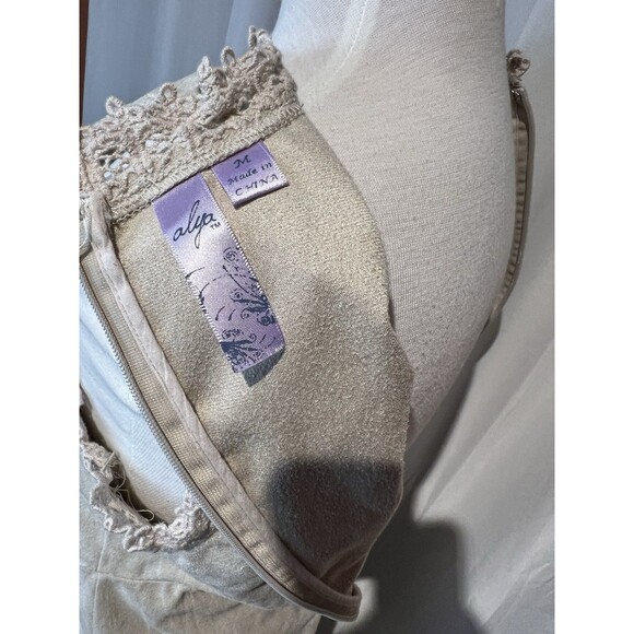 Alya (Francesca’s‎ brand) Tan Suede and Lace Sleeveless Dress Size Medium EUC - Picture 4 of 4